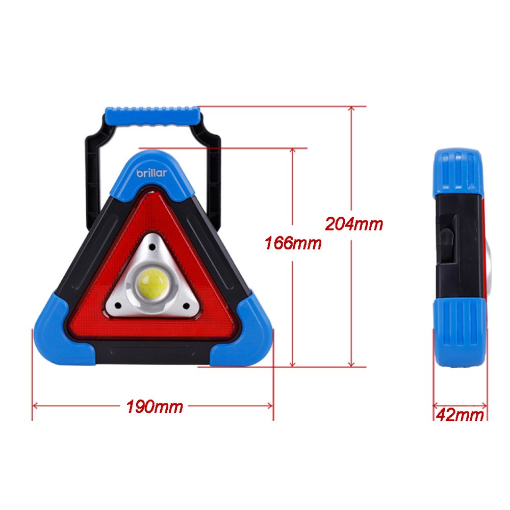 Emergency Mate - 300 Lumen Rechargeable Roadside Safety Light--Brillar